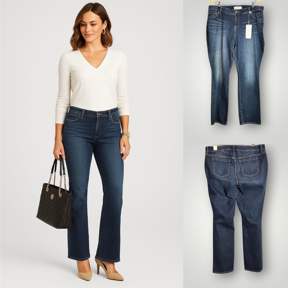 Torrid Barely Boot Sandblasted Jeans Plus Size 18 High Rise Stretch 33 Inseam